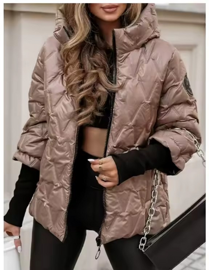 Veste courte à capuche