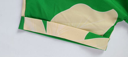 Blouse-robe chic à col à revers