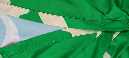 Blouse-robe chic à col à revers